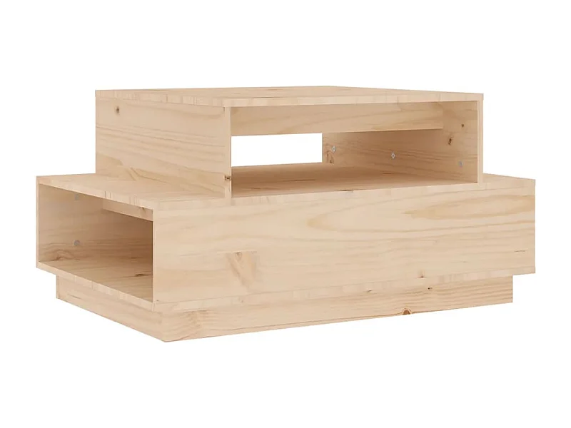 Couchtisch-Sofatisch-Beistelltische 80x55x40,5 cm Massivholz Kiefer SHL32218