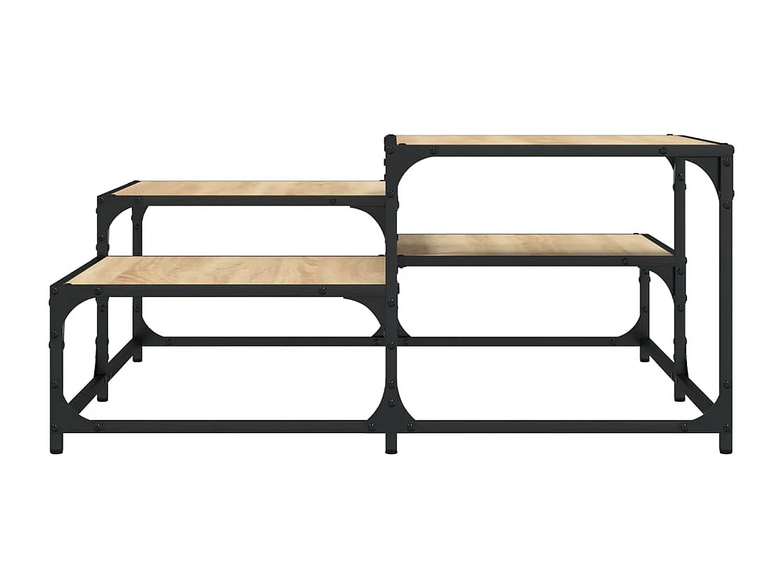 Couchtisch-Wohnzimmertisch-Beistelltische Sonoma-Eiche 87,5x87,5x40 cm Holzwerkstoff SHL9312