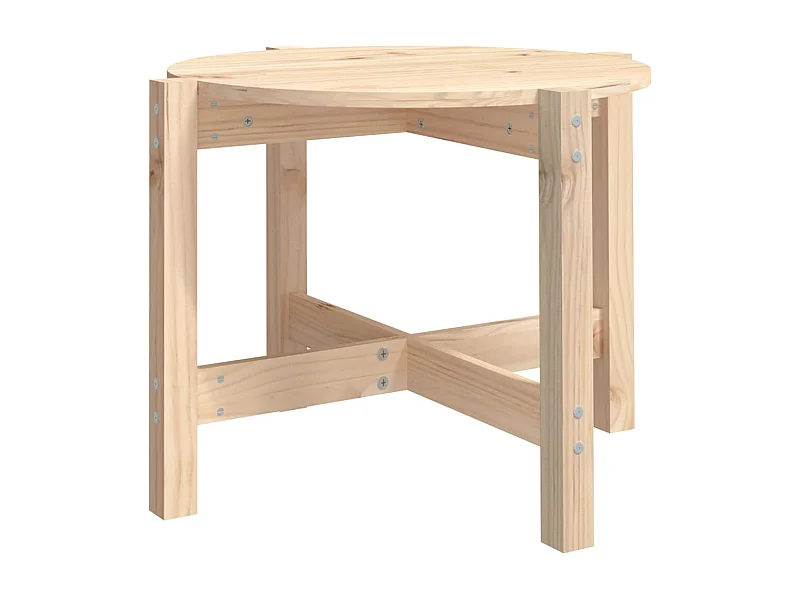 Mesa de centro | Mesa auxiliar madera de ingeniería blanco 60x60x30 cm SHL283075