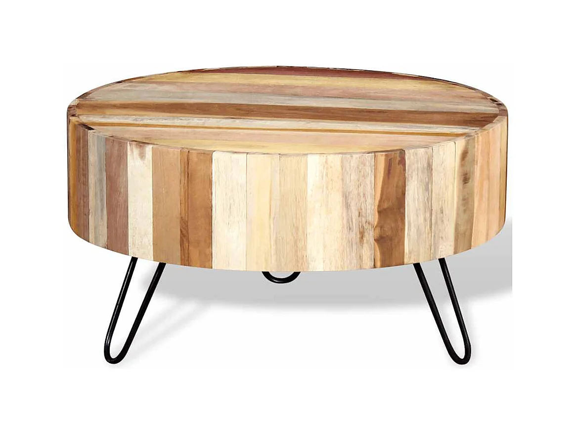 Table basse salon-Table d'appoint Bois de récupération massif SHL36047