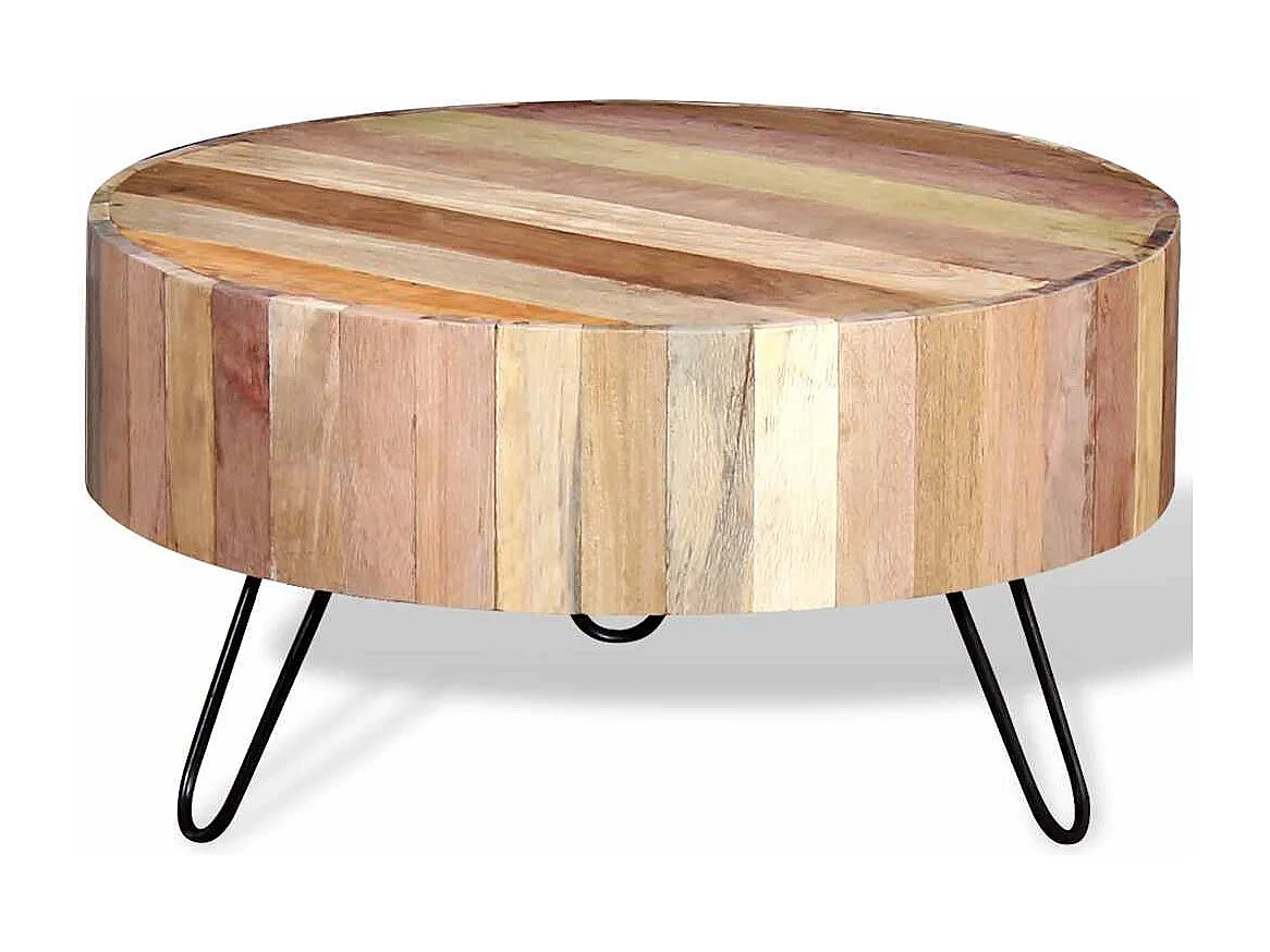 Table basse salon-Table d'appoint Bois de récupération massif SHL36047