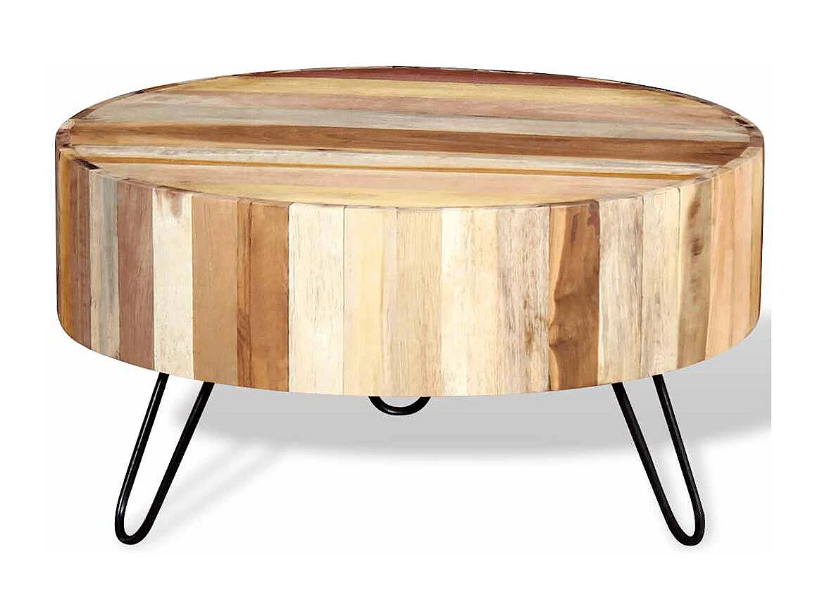 Table basse salon-Table d'appoint Bois de récupération massif SHL36047