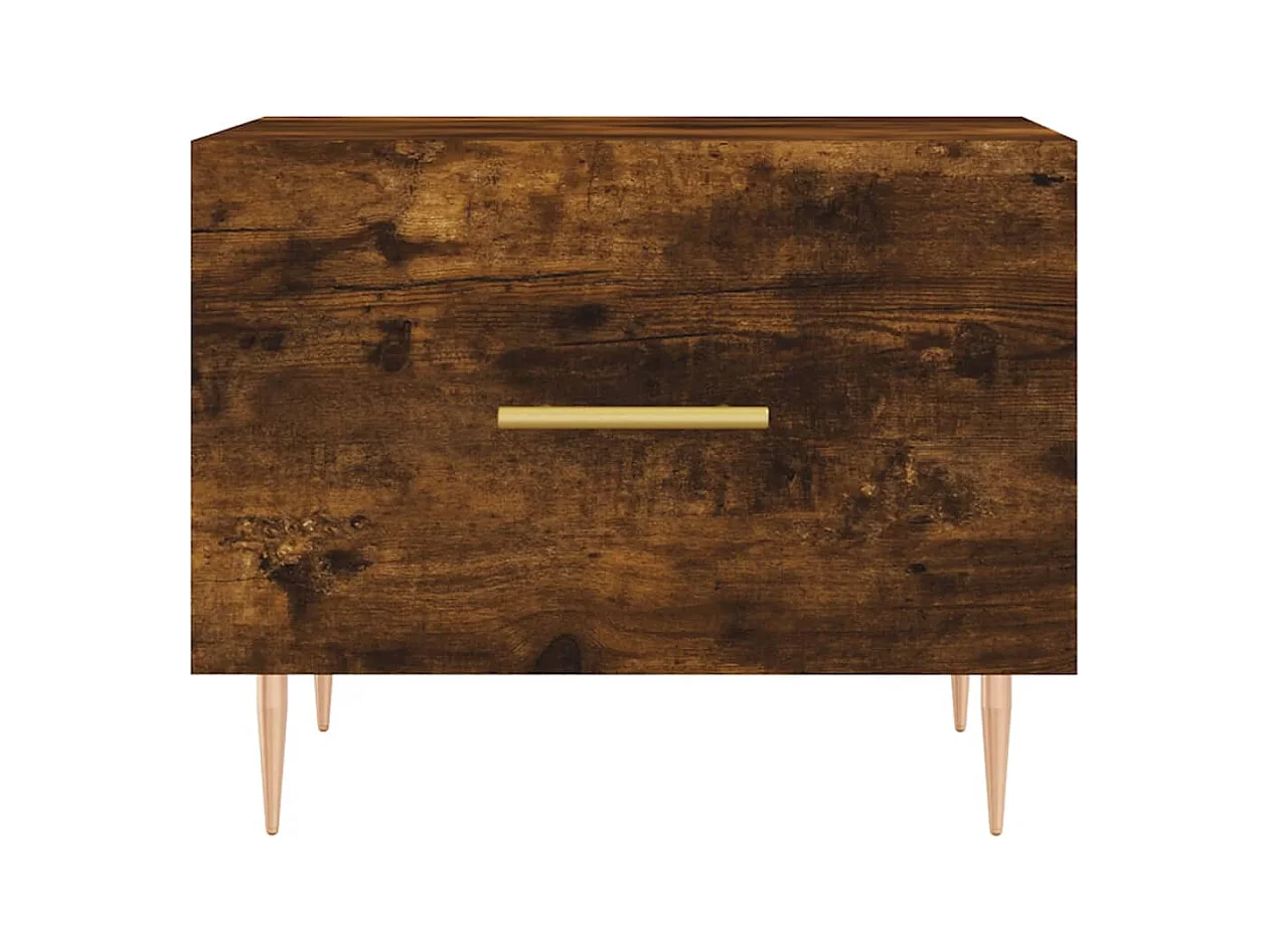 Mesa de centro | Mesa auxiliar madera de ingeniería roble artisan 40x40x30 cm SHL391880