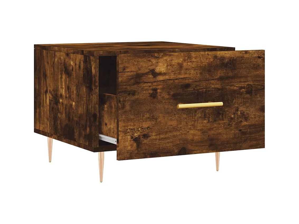 Mesa de centro | Mesa auxiliar madera de ingeniería roble artisan 40x40x30 cm SHL391880