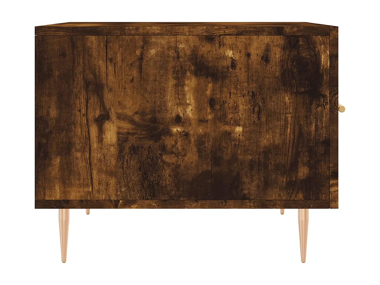 Couchtisch 2er Set-Sofatisch-Beistelltische Räuchereiche 50x50x40 cm Holzwerkstoff SHL61741