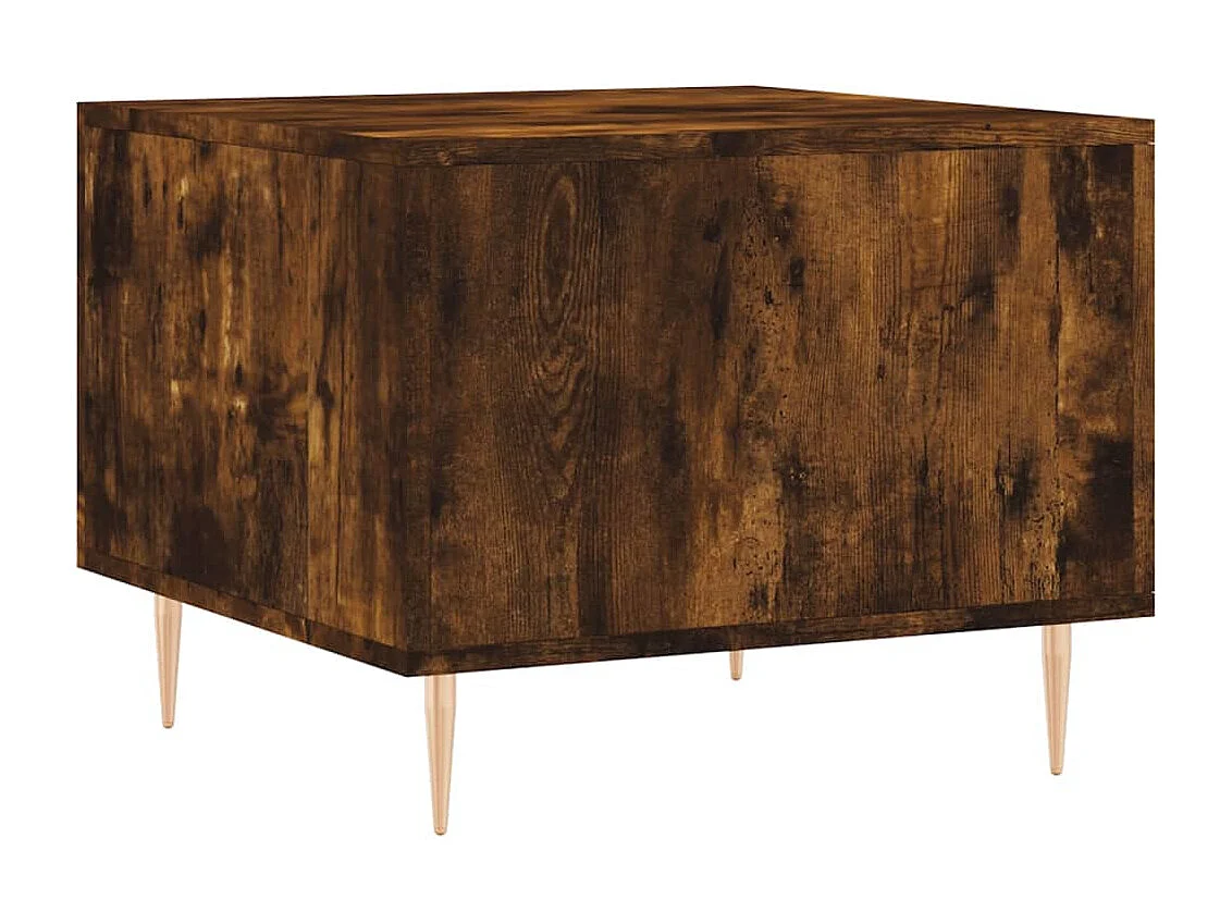 Couchtisch 2er Set-Sofatisch-Beistelltische Räuchereiche 50x50x40 cm Holzwerkstoff SHL61741