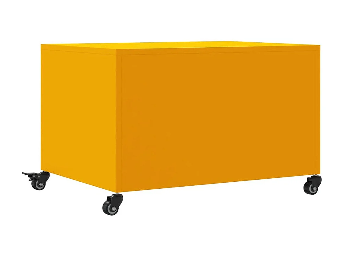 Mesa de centro-Mesa auxiliar madera contrachapada color roble 100x60x42 cm SHL4382