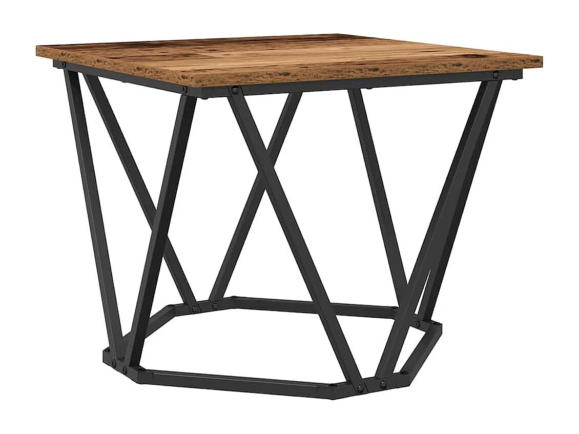 Tables basses salon-Tables d'appoint 2 pcs en bois ancien et en bois d'ingénierie SHL13484