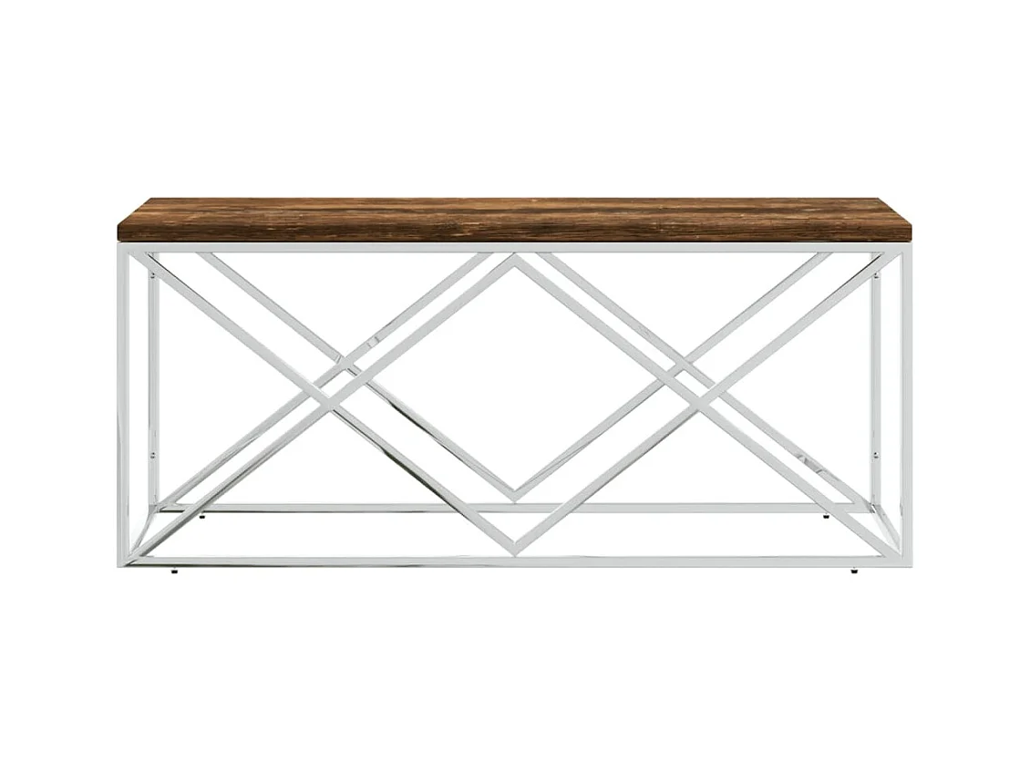 Mesa de centro | Mesa auxiliar con cajones Sonoma gris 100x100x40 cm SHL3006