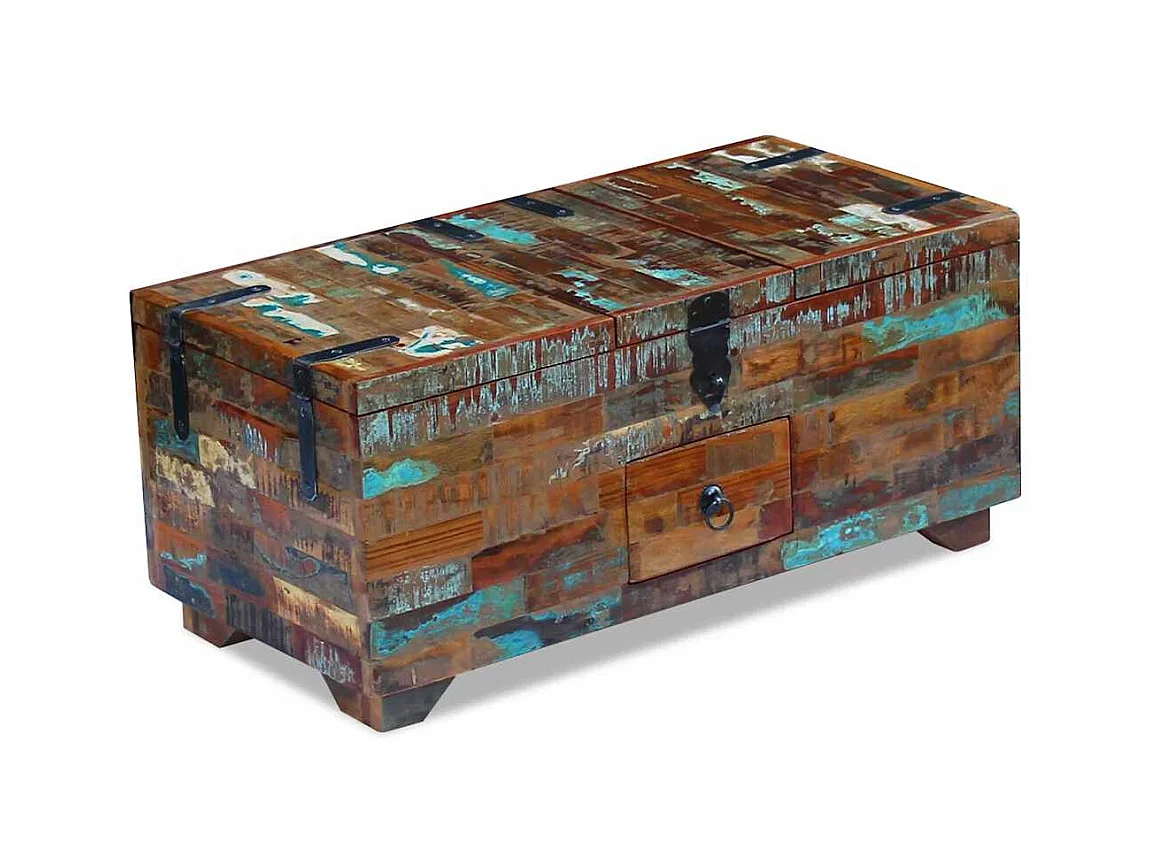 Coffre table basse Bois de récupération massif 80x40x35 cm SHL46479