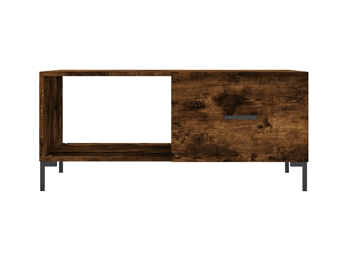 Mesa de centro | Mesa auxiliar madera de ingeniería negra 87,5x87,5x40 cm SHL4331