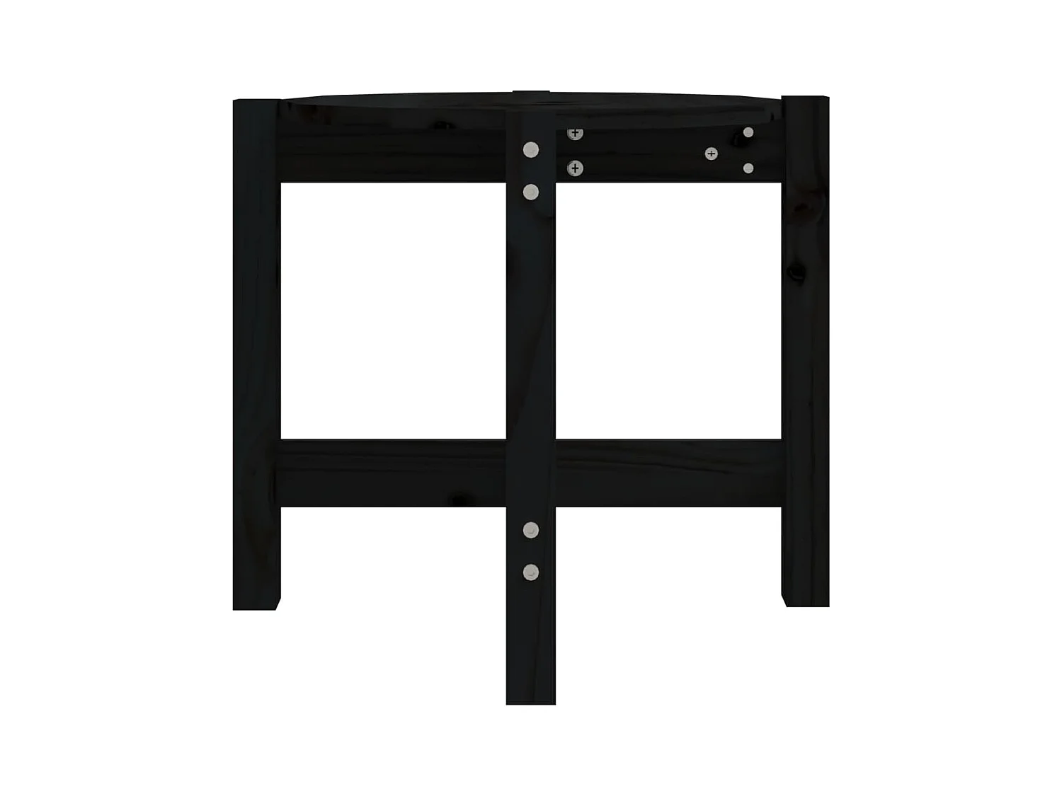 Mesa de centro | Mesa auxiliar madera de ingeniería blanco brillo 50x46x50 cm SHL3950