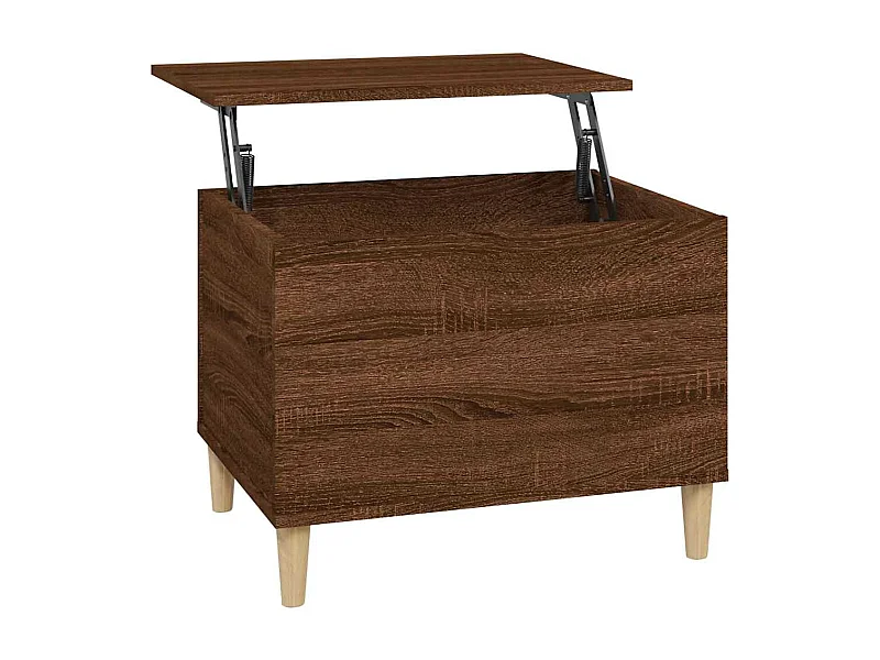 Table basse salon-Table d'appoint Chêne marron 60x44,5x45 cm Bois d'ingénierie SHL77494
