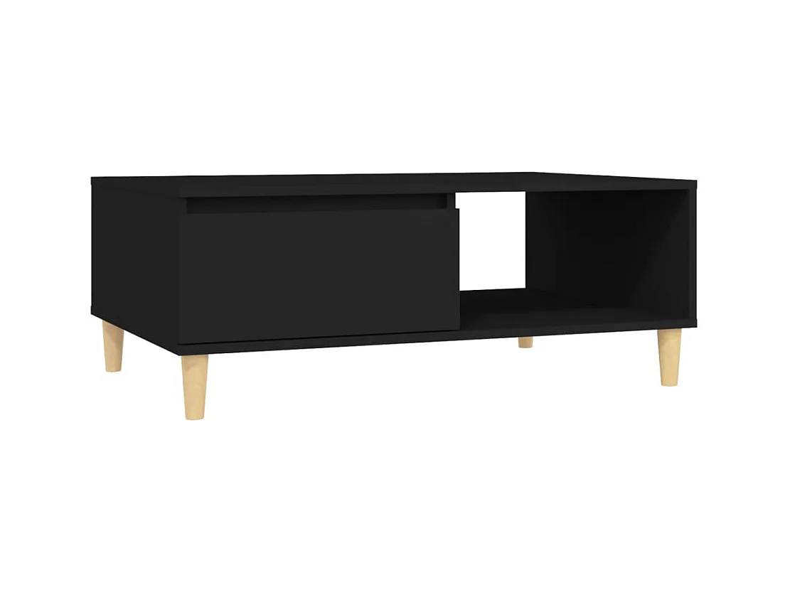 Table basse salon-Table d'appoint noir 90x60x35 cm bois d'ingénierie SHL29655