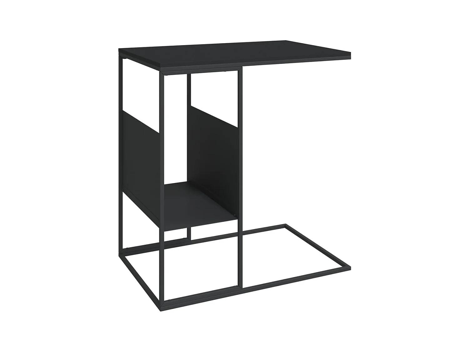 Mesa de centro | Mesa auxiliar acero laminado en frío blanco 101,5x50x43,5 cm SHL3198