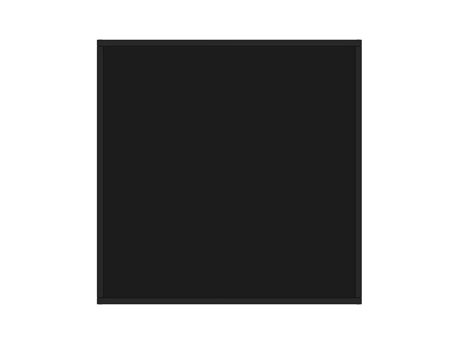 Mesa de centro | Mesa de apoio 80x80x35 cm vidro preto