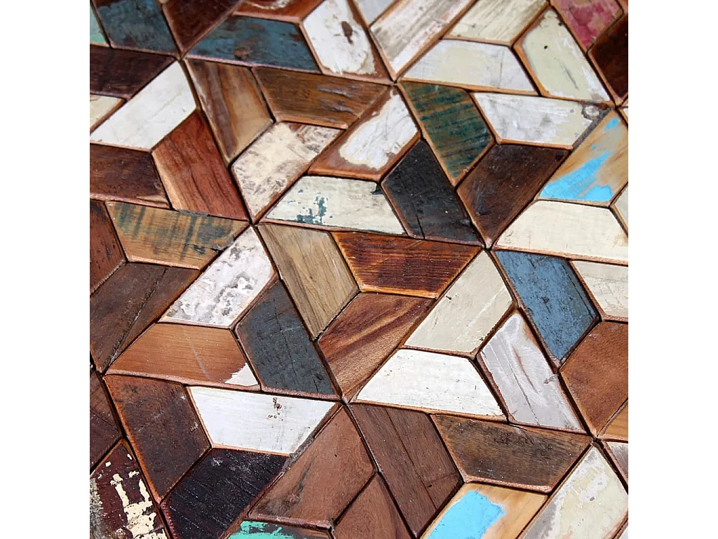 Couchtisch 3er Set-Beistelltisch Altholz Massiv SHL22645