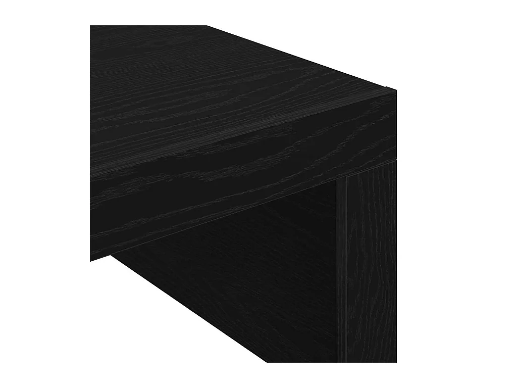Mesa de centro | Mesa de apoio Carvalho preto 100x100x35 cm