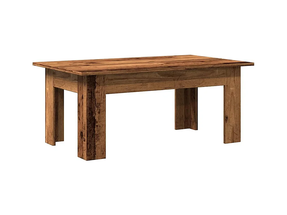 Table basse salon-Table d'appoint vieux bois 100x60x42 cm bois d'ingénierie SHL12696