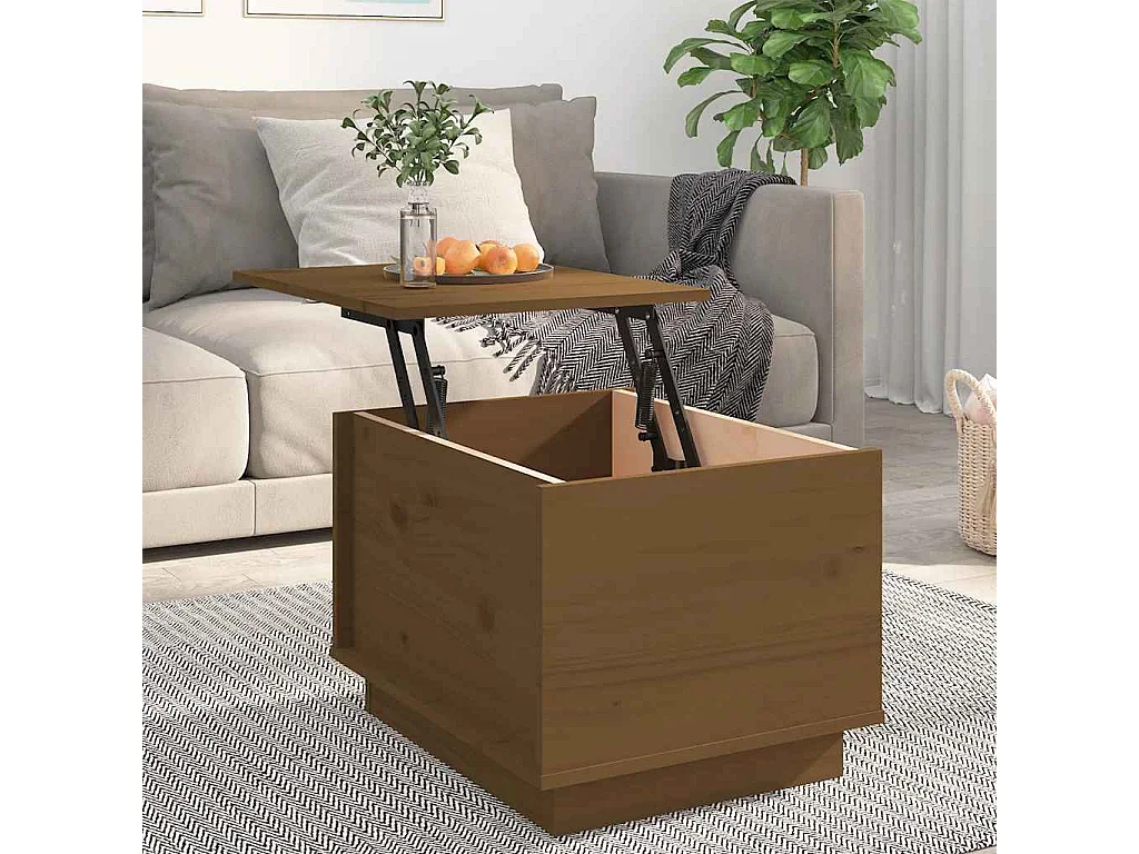 Mesa de centro | Mesa auxiliar madera contrachapada blanco brillo 90x50x36,5 cm SHL4249