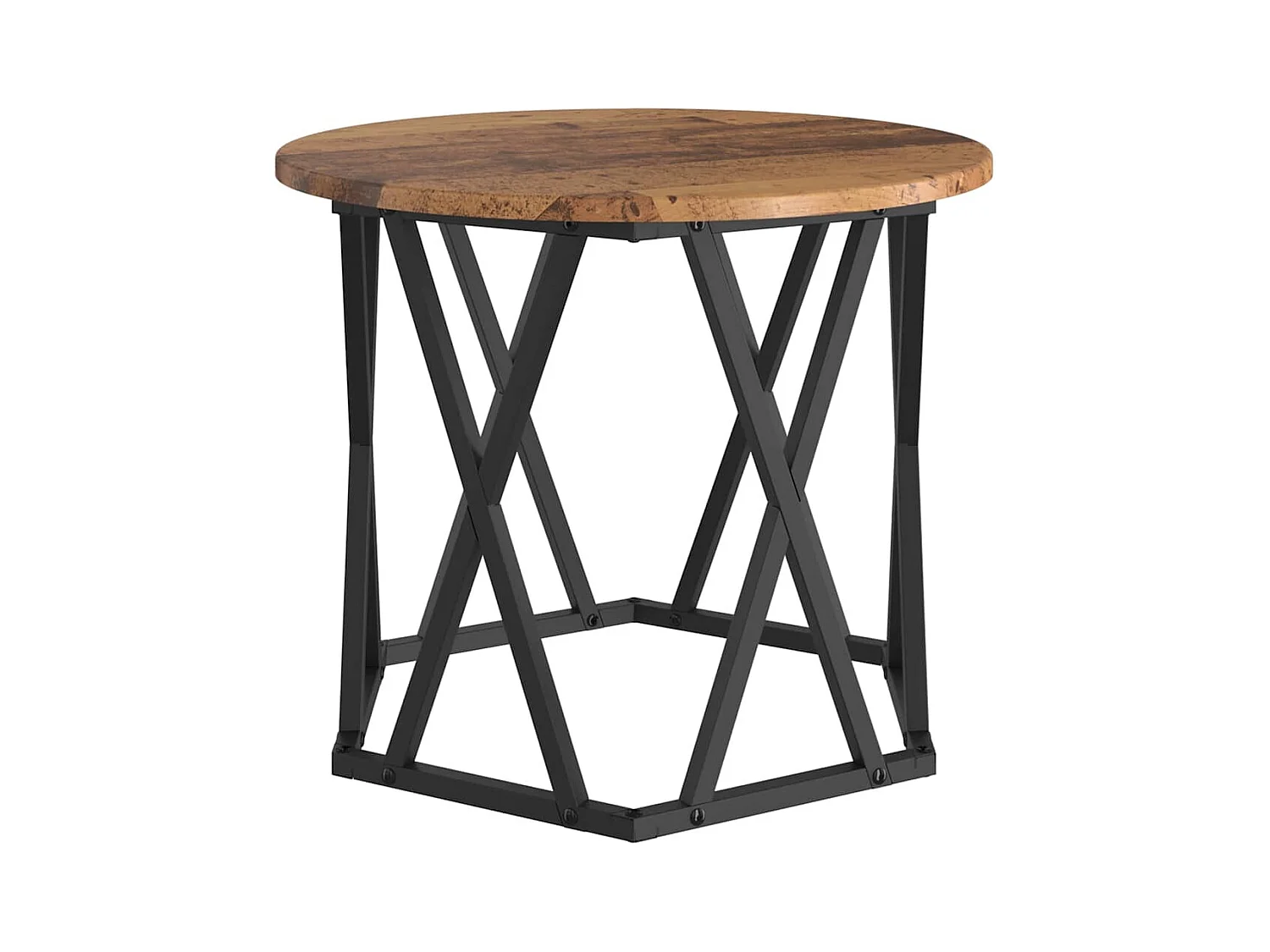 Mesa de centro-Mesa auxiliar-Mesita de centro madera de ingeniería negra 90x50x41,5 cm SHL2396