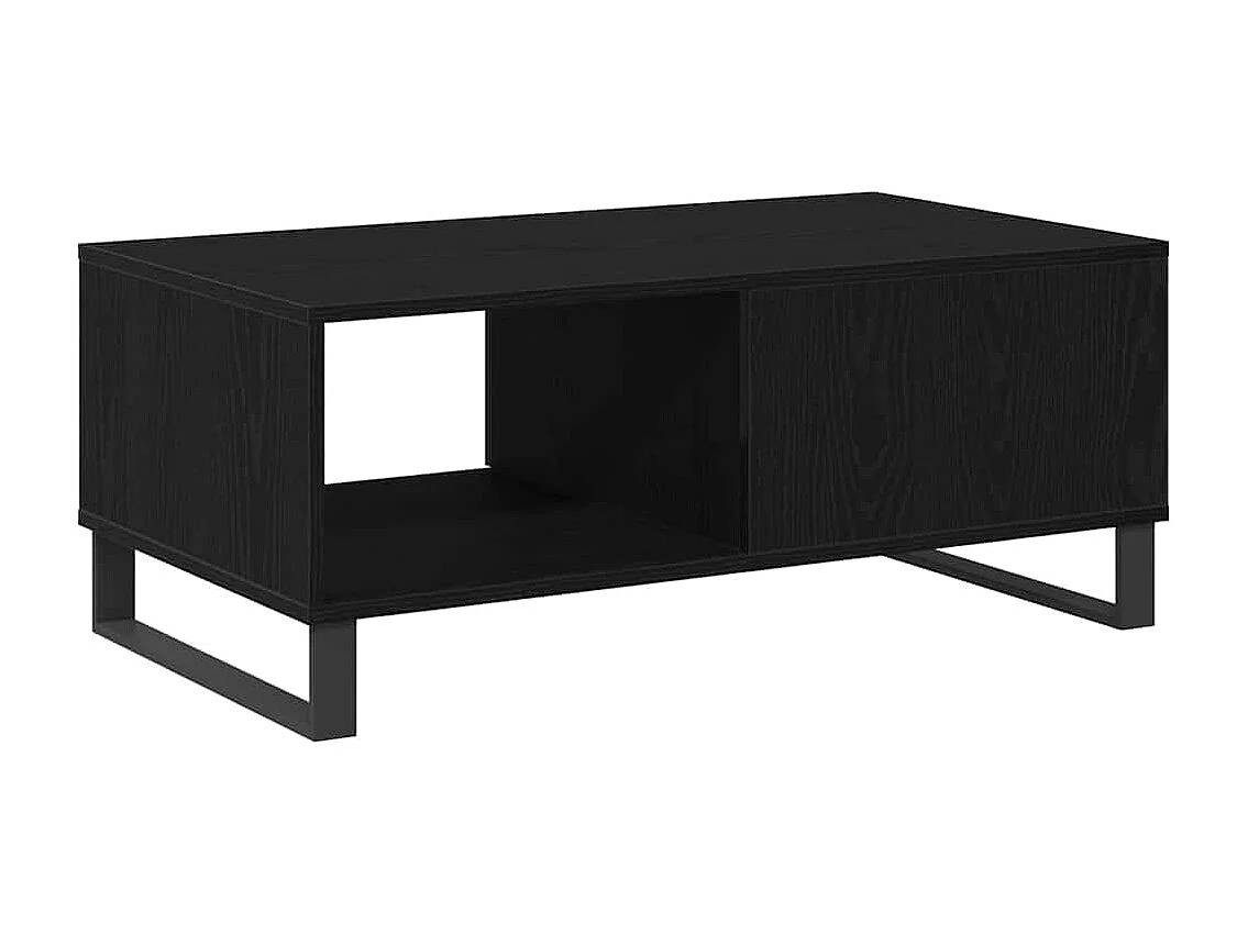 Mesa de centro | Mesa de apoio Mesa de Café with Drawer Carvalho preto 90x50x36.5 cm