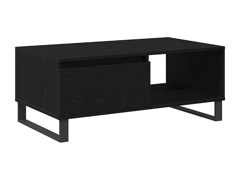 Couchtisch-Wohnzimmertisch-Beistelltische Schwarz Eichen-Optik 90x50x36,5 cm Holzwerkstoff SHL50428