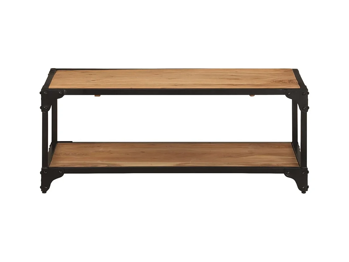 Mesa de centro | Mesa auxiliar 2 uds madera ingeniería roble ahumado 50x50x40cm SHL132091