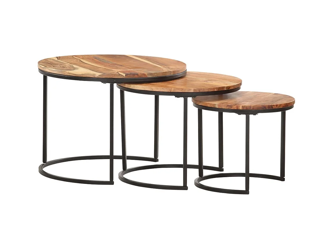 Mesa de centro | Mesa de café | Mesa auxiliar Natural 80x50x31 cm Madera maciza de pino SHL4062