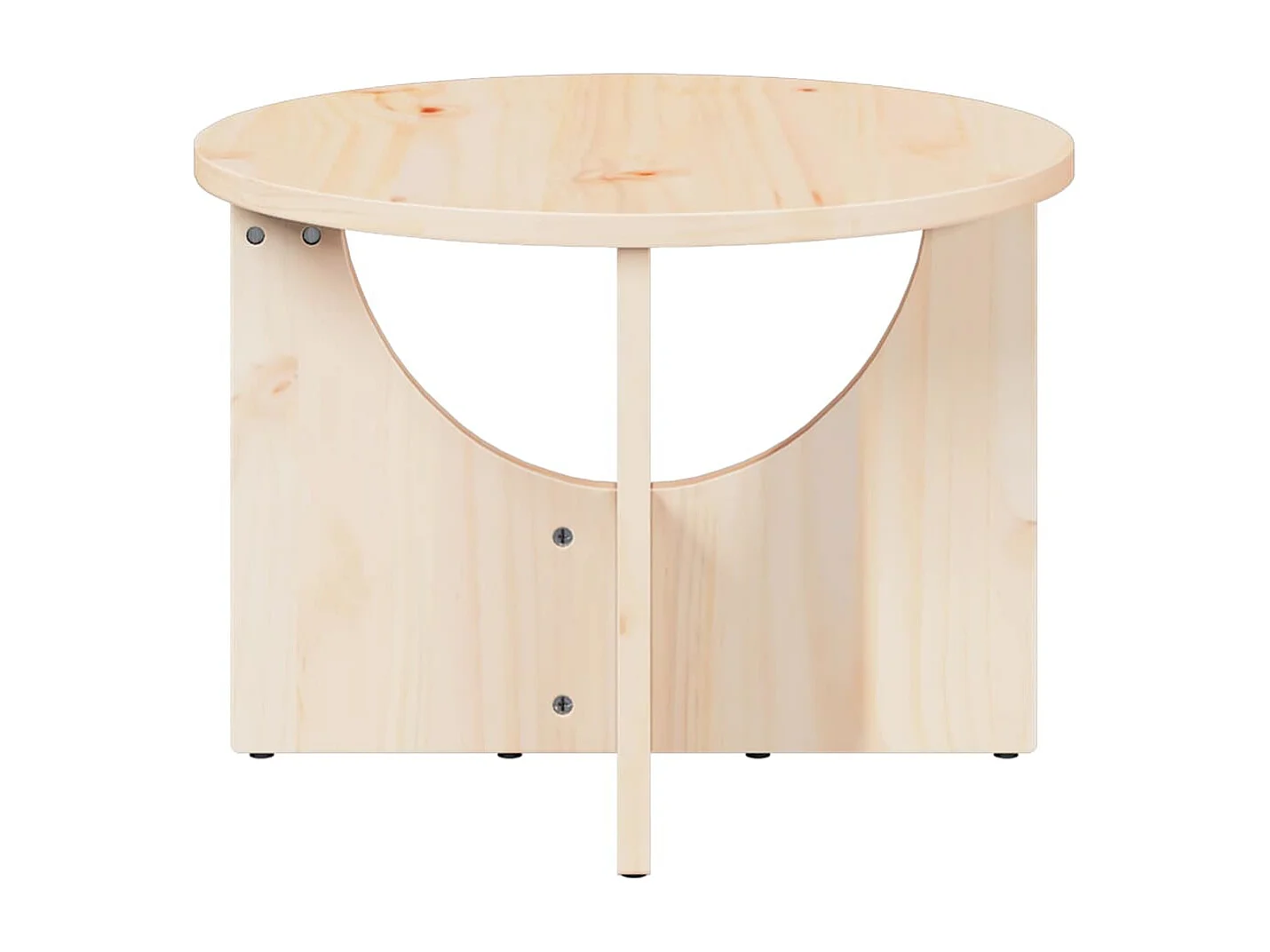 Mesa de centro | Mesa de apoio Natural 50x50x35 cm Madeira de pinho maciça