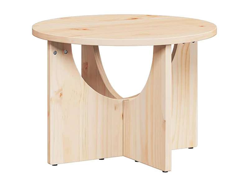 Table basse salon-Table d'appoint Naturel 50x50x35 cm Bois de pin massif SHL87920