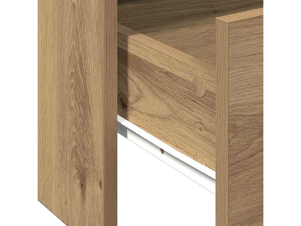 Mesa de centro-Mesa auxiliar-Mesita de centro madera contrachapada negro 100x100x35 cm SHL78952