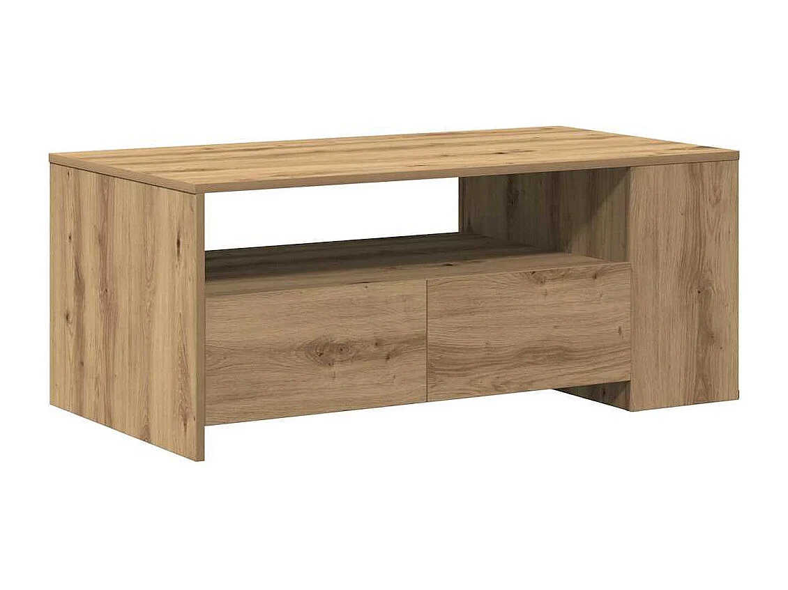 Couchtisch-Wohnzimmertisch-Beistelltische Artisan-Eiche 102x55x43,5 cm Holzwerkstoff SHL70574