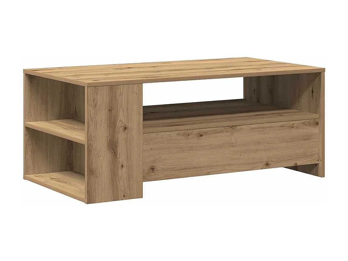 Mesa de centro | Mesa de apoio carvalho artisiano 102x55x43.5 cm