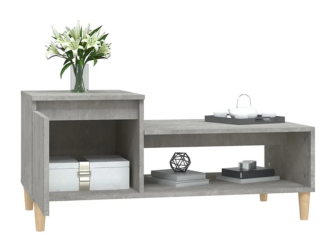 Mesa de centro | Mesa auxiliar madera de ingeniería blanca 32x32x30 cm SHL4210