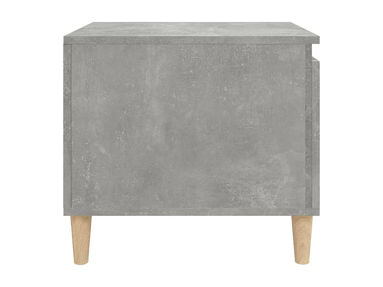 Couchtisch-Wohnzimmertisch-Beistelltische Betongrau 100x50x45 cm Holzwerkstoff SHL98726