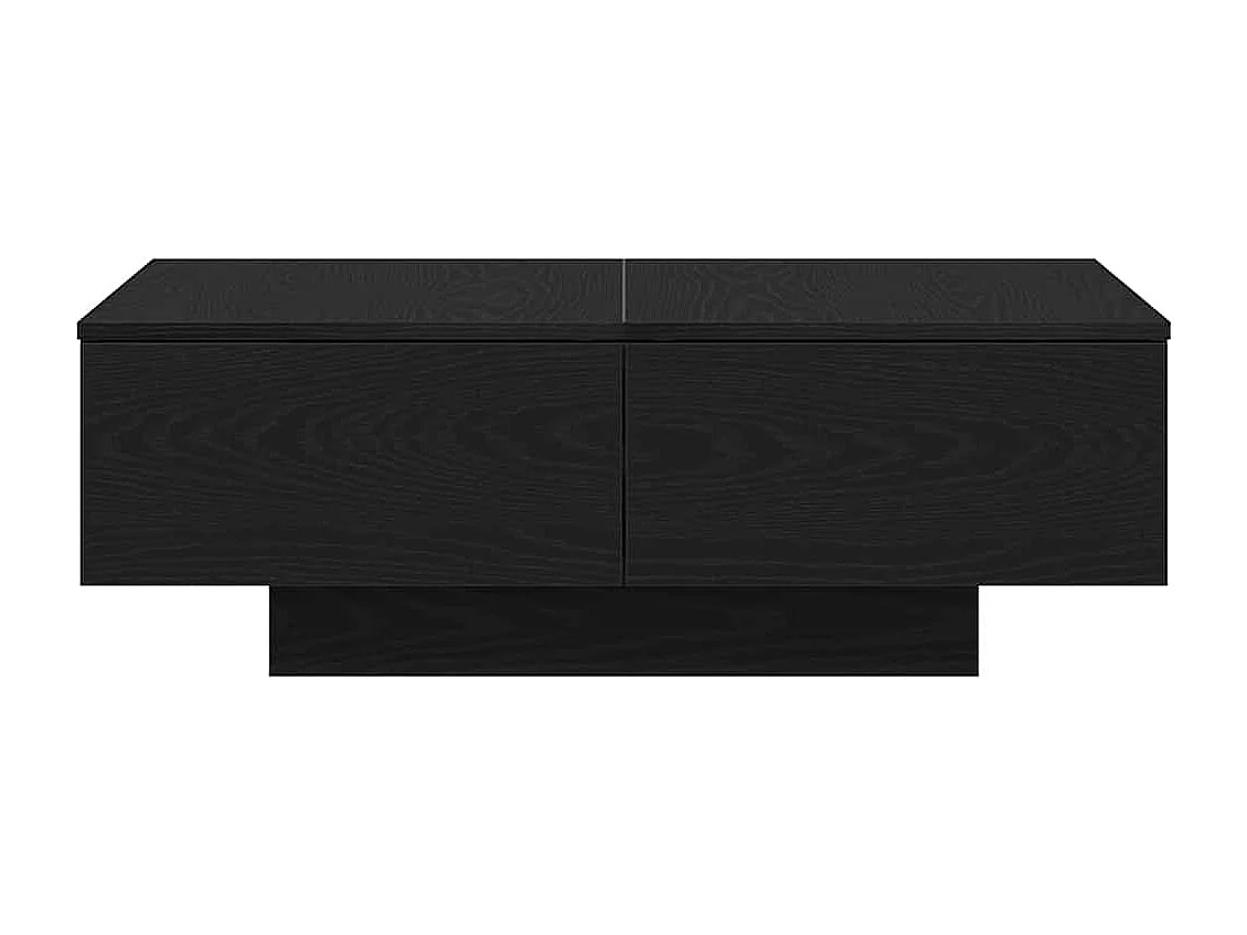 Mesa de centro-Mesa auxiliar-Mesita de centro madera contrachapada gris brillante 90x60x35 cm SHL2561