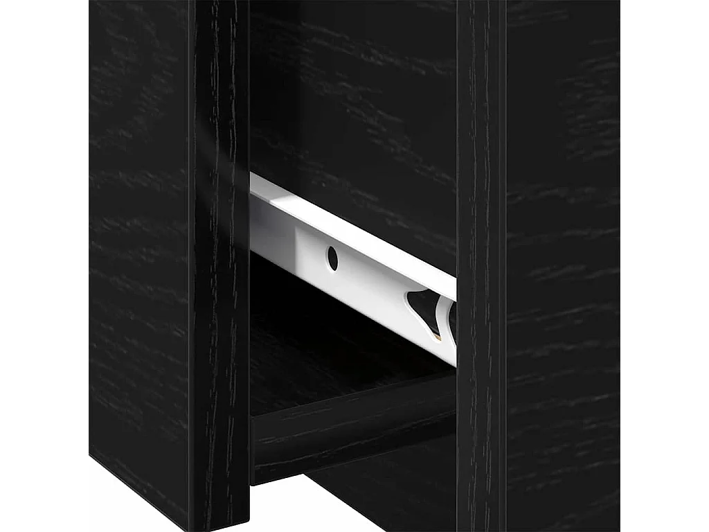 Mesa de centro-Mesa auxiliar-Mesita de centro madera contrachapada gris brillante 90x60x35 cm SHL2561