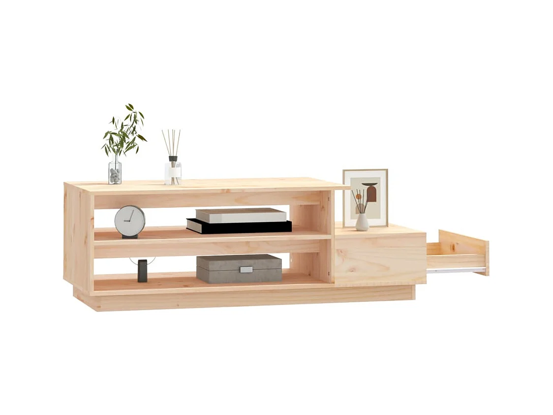 Table basse salon-Table d'appoint 120x50x40,5 cm Bois massif de pin SHL24719