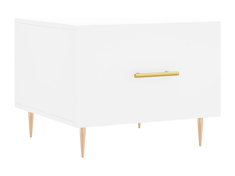 Table basse salon-Table d'appoint blanc 50x50x40 cm bois d'ingénierie SHL61037