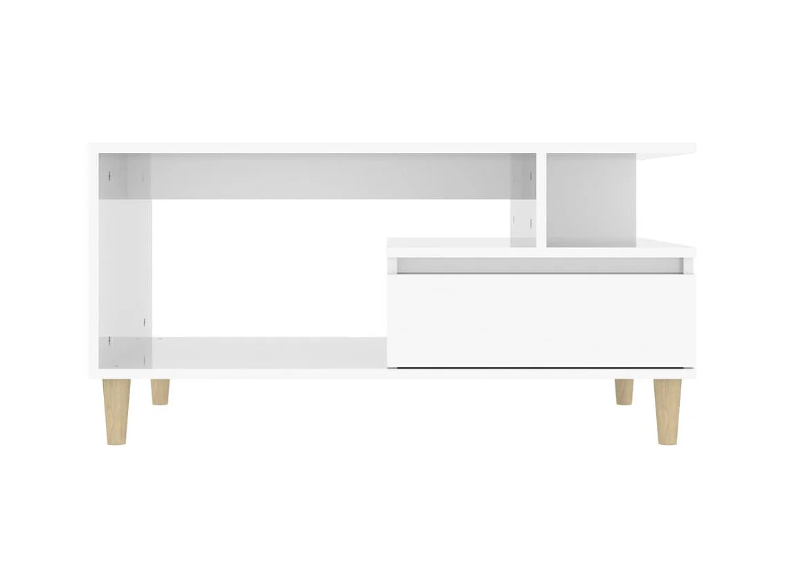 Mesa de centro | Mesa auxiliar madera contrachapada roble marrón 100x50x45 cm SHL3489