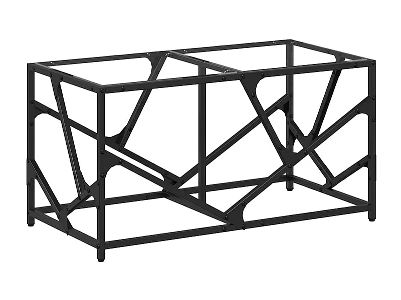 Table basse salon-Table d'appoint-dessus en verre transparent 78,5x40x41cm acier SHL76893