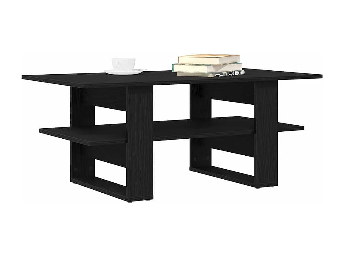 Mesa de centro-Mesa auxiliar-Mesita de centro madera contrachapada blanco 90x60x35 cm SHL2538