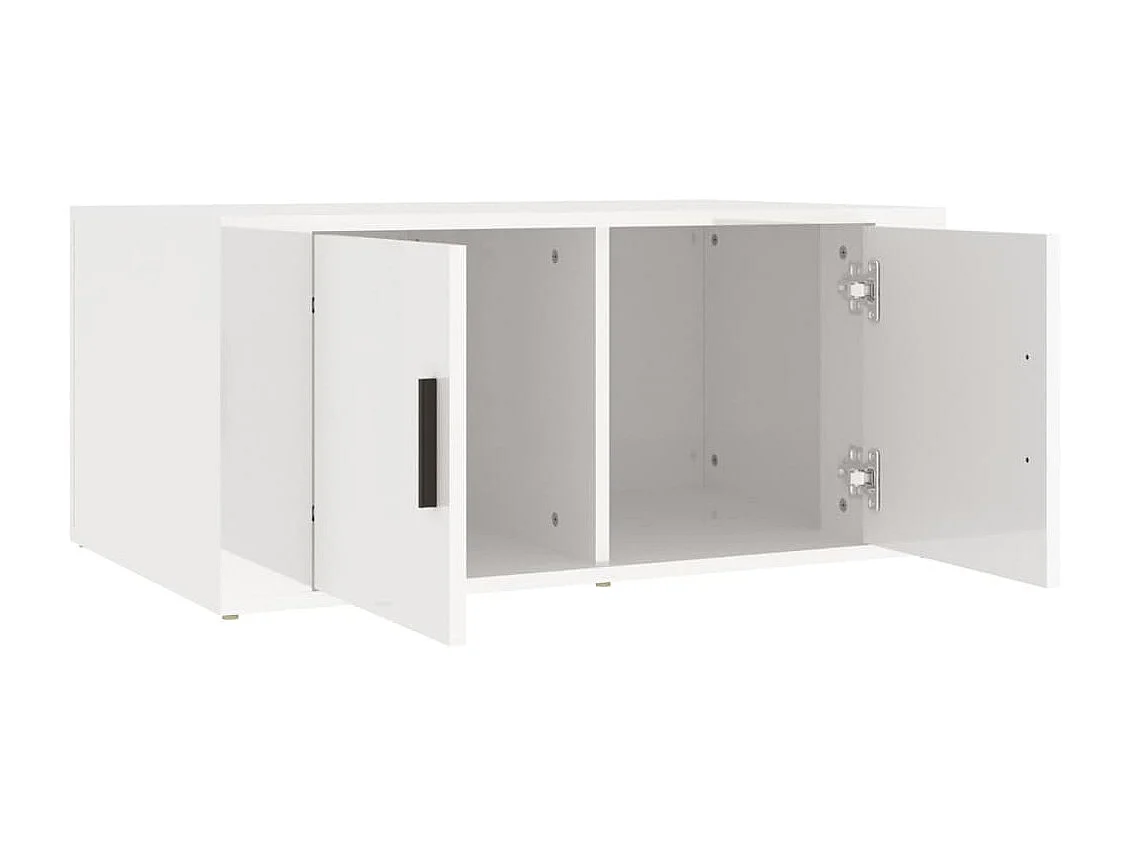 Mesa de centro | Mesa auxiliar madera contrachapada marrón roble 60x50x36,5 cm SHL4342