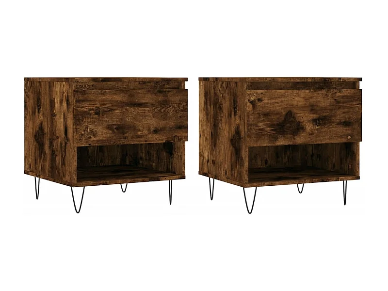 Mesa de centro | Mesa auxiliar madera y hierro roble Sonoma 102x50x40 cm SHL42410