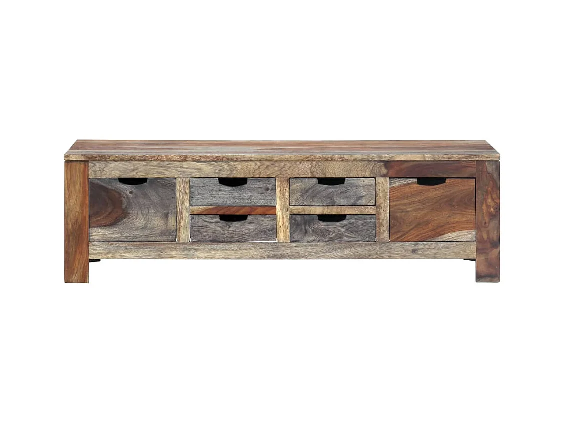 Table basse salon-Table d'appoint Gris 100x50x30 cm Bois massif SHL62800