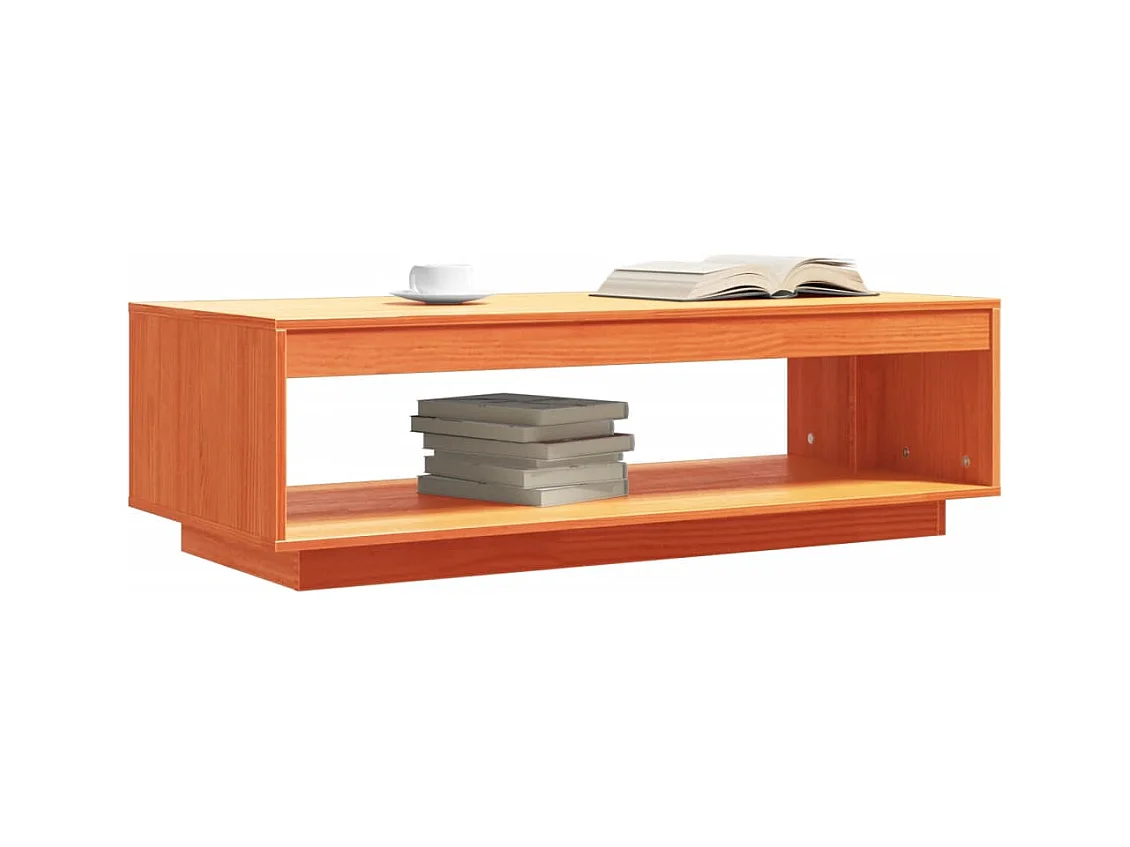 Mesa de centro-Mesa auxiliar de madera maciza reciclada 110x60x35 cm SHL446021