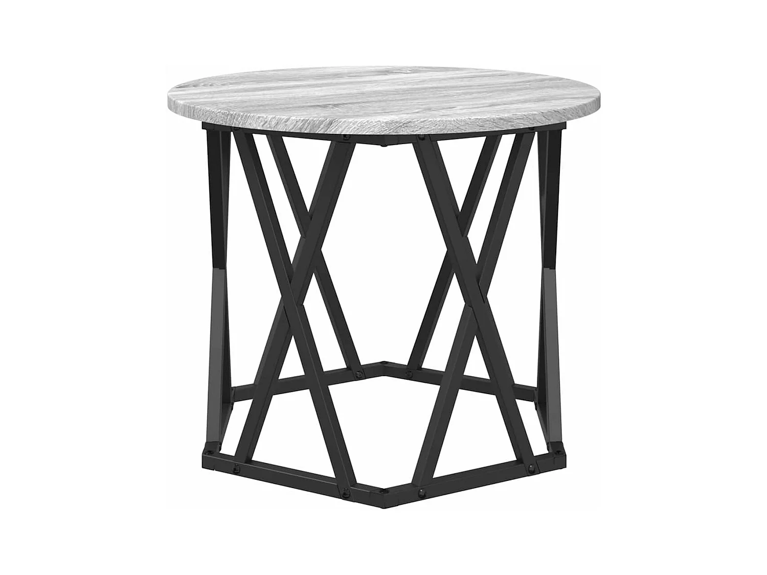 Mesa de centro-Mesa auxiliar-Mesita de centro madera de ingeniería negra 80x50,5x41,5 cm SHL2677