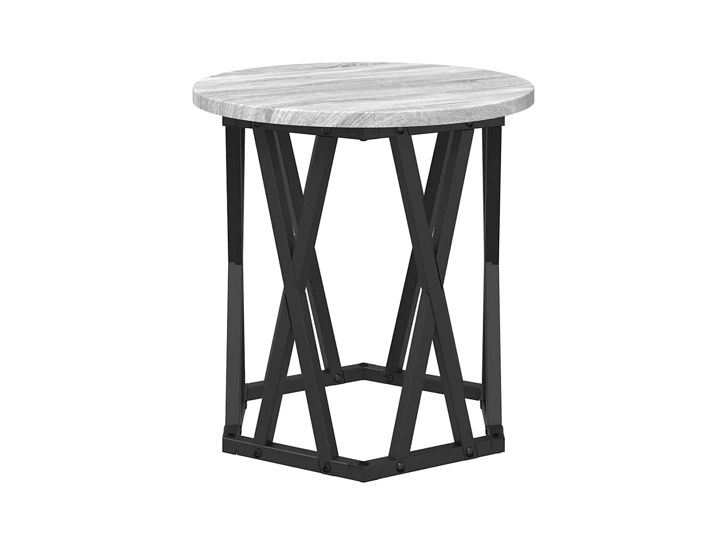 Mesa de centro-Mesa auxiliar-Mesita de centro madera de ingeniería negra 80x50,5x41,5 cm SHL2677