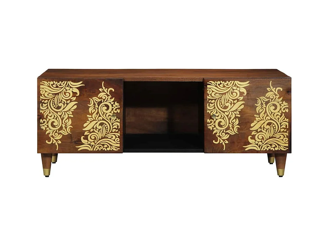 Mesas de centro apilables | Mesitas auxiliares 5 pzas madera ingeniería roble humo SHL3874